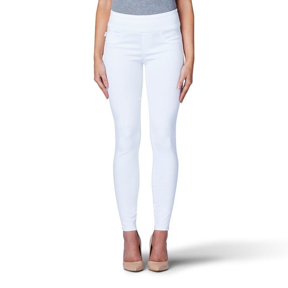 Rock & Republic Fever Pull-On Legging Jeans Womens 2 White Slimming Stretch NEW